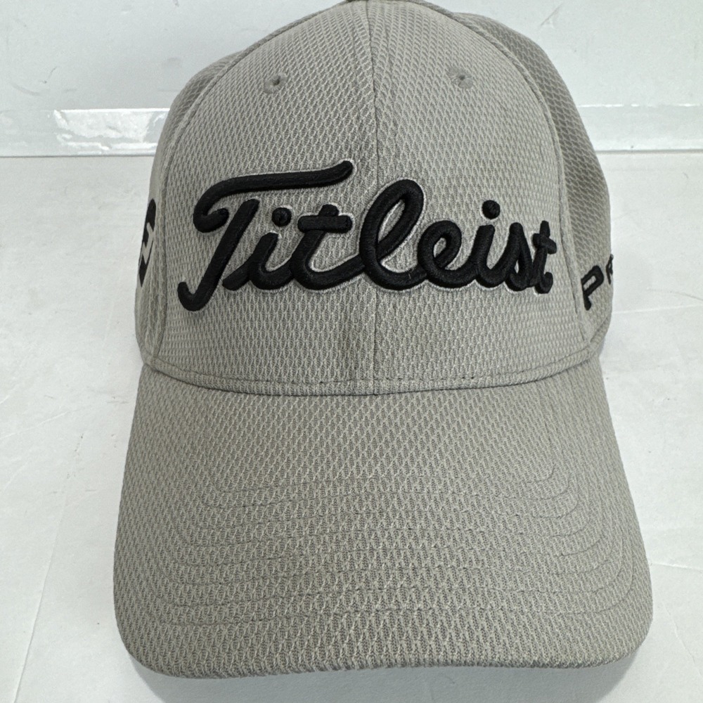 Titleist FJ Footjoy Pro V1 Golf‎ Hat Fitted Stretch fit Gray  L/XL